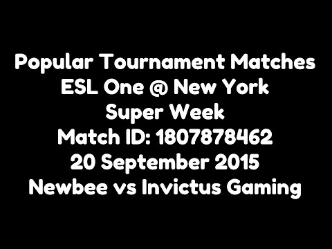 Invictus Gaming Win! Newbee vs Invictus Gaming 09202015 11:56 PM MID1807878462 ESL 1 @ NY Super Week