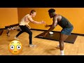 Sekou vs Alex Wrestling match