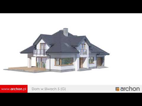 Dom w śliwach 5 (G) – Reprezentacyjny i komfortowy I ARCHON+ Projekty Domów