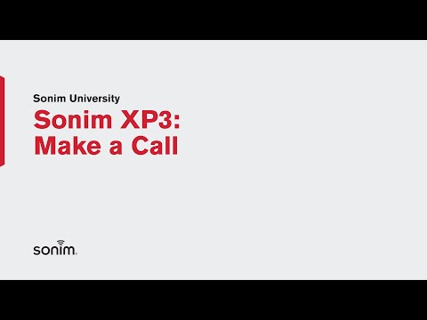 Sonim XP3 - Make a call
