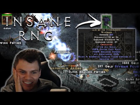 Insane streamer RNG and ONE massive slip up!! Thank you chat - Diablo 2 - Highlights