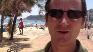 preview picture of video 'Costa Brava Beaches: Sant Pol Beach at S'Agaró'