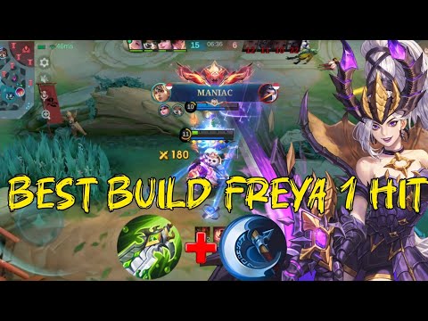 AGGRESSIVE FREYA EXP LANE FULL DAMAGE MANIAC !! GAMEPLAY SOLO RANK FREYA - MOBILE LEGENDS