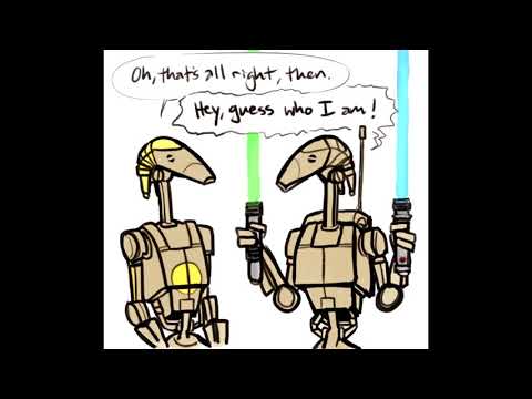 3 Battle Droids, 2 Lightsabers (Comic DUB)