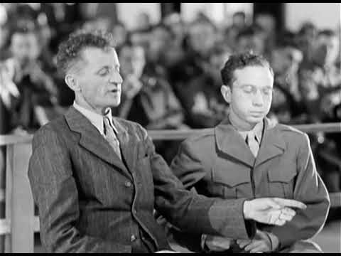 Clips of Dachau Trial of Strasser, a Nazi Accused of Killing American Pilot