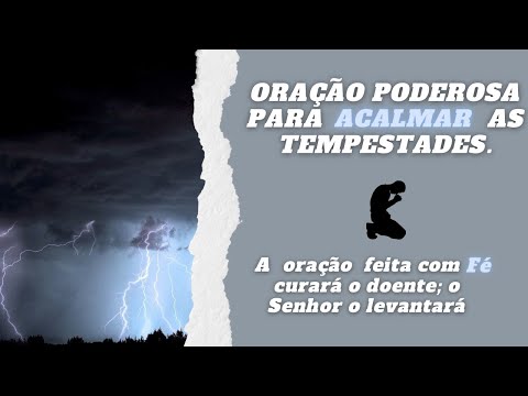 Oração para parar de chover