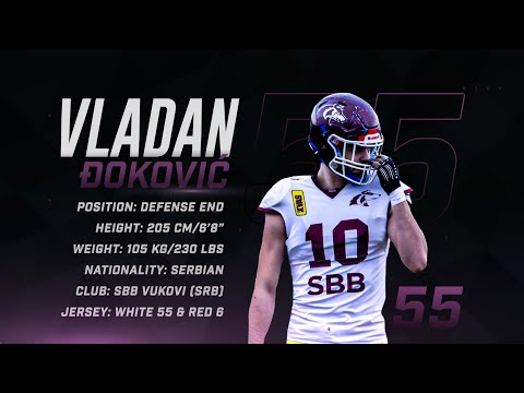Vladan Djokovic | Defensive End | SBB Vukovi | Highlights | American Football | CV | 2024/25