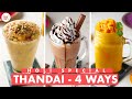 Thandai Recipe - 4 Flavours | Holi Special | Paan, Mango, KitKat | Thandai Syrup | Chef Sanjyot Keer