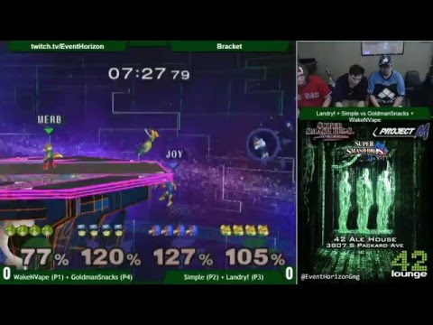 Construct 48 - Simple + Landry! vs WakeNVape + GoldmanSnacks - Melee Doubles
