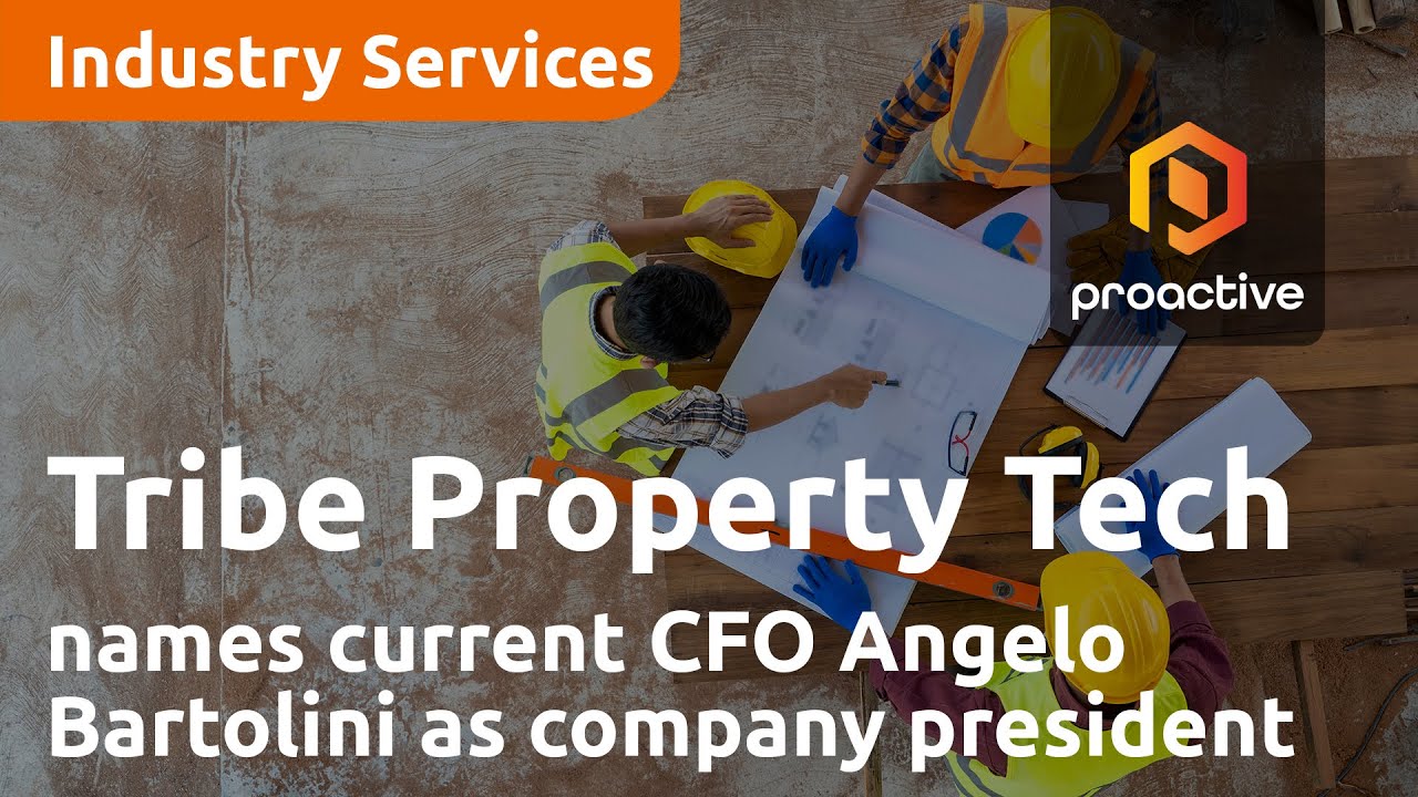 Tribe Property Technologies names current CFO Angelo Bartolini as company president