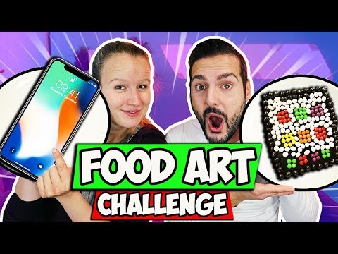 MEGA FOOD ART CHALLENGE mit iPhone aus Schokolade und Skittles - Kaan Vs. Kathi