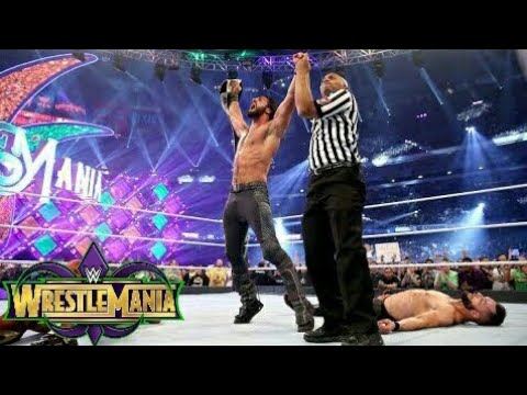Seth Rollins Vs Finn Bálor Vs The Miz WWE WrestleMania 34 8th April 2018 Highlights HD