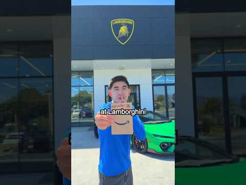 I Hid Gift Cards at Lamborghini