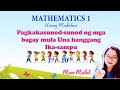 Math 1 || Ordinal Numbers (Pagkakasunod-sunod ng mga Bagay mula Una hanggang Ikasampu) 1st - 10th
