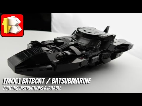 [MOC] Batboat / Batsubmarine (Building Instructions Available)