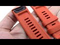 Išmaniojo laikrodžio Garmin greitai atsegamas, silikoninis dirželis, Oranžinės spalvos, 26mm
