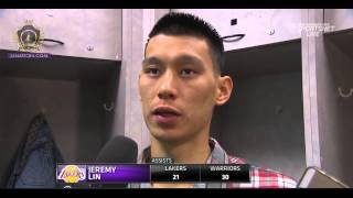 Jeremy Lin Post Game Interview - Lakers vs Warriors 11.1.14