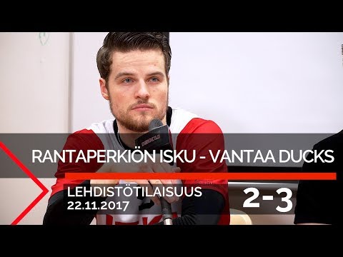 Lehdistötilaisuus: Rantaperkiön Isku-Vantaa Ducks, 22.11.2017