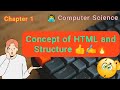 Chapter-1 Html Concept and Structure  👨‍💻✍️ Computer Science Series 👍🔥