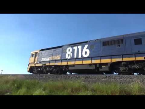 Pacific National 8116, 8101 Grain Departing Bell Post Hill