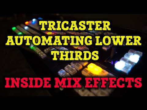 TriCaster Tips w/Lee - Automating Lower Thirds Inside Mix Effects