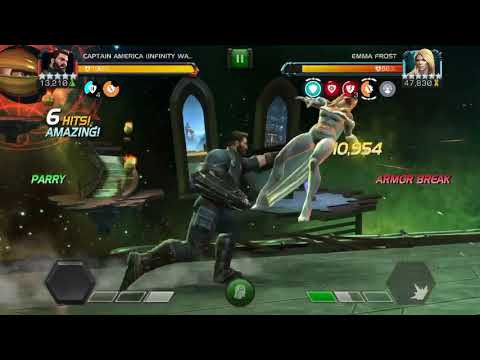 Captain America IW vs Uncollected Emma Frost in 18 hits
