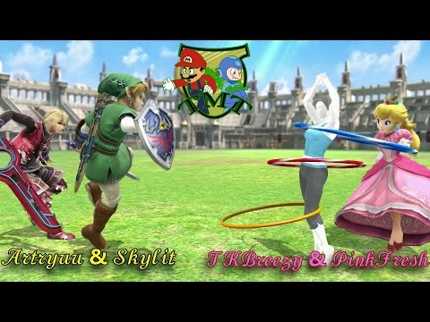 Super Smash Bros 4 Wii U: Skylit & Artryuu VS TKBreezy & Pink Fresh