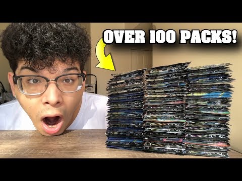 I OPENED 100 POKEMON CARD BOOSTER PACKS.. AND PULLED A TON OF ULTRA RARES! *insane*