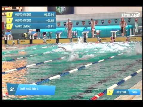 Serie 5 dei Staff. 4x50 Stile L.  Assoluti Maschi Master - Campionati Regionali Masters 2014 di Ven