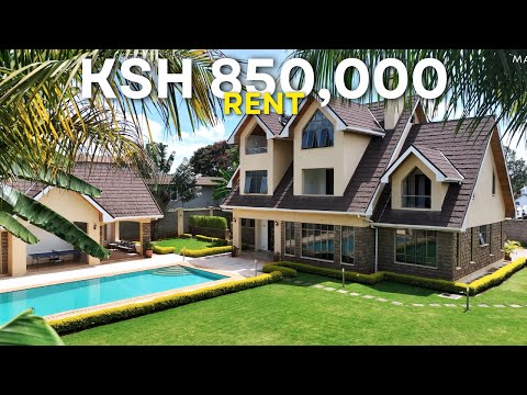 Ksh.850,000 5Bedroom Rental #luxury #property #housetour in #Runda Nairobi Kenya #villa #realestate