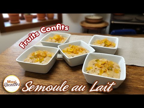 Semolina Pudding with Candied Fruit