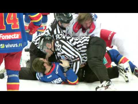 Jokerit v CSKA Moscow. Fight