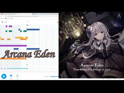 【chrome music lab】Team Grimoire vs Sakuzyo vs Laur - Arcana Eden [from Arcaea]