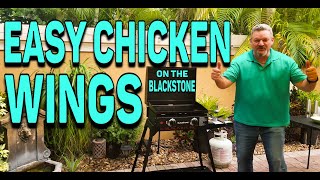 Easy Chicken Wings on the Blackstone 22" Griddle | COOKING WITH BIG CAT 305