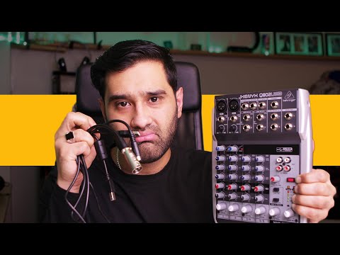 How to setup a USB audio mixer audio interface for podcast