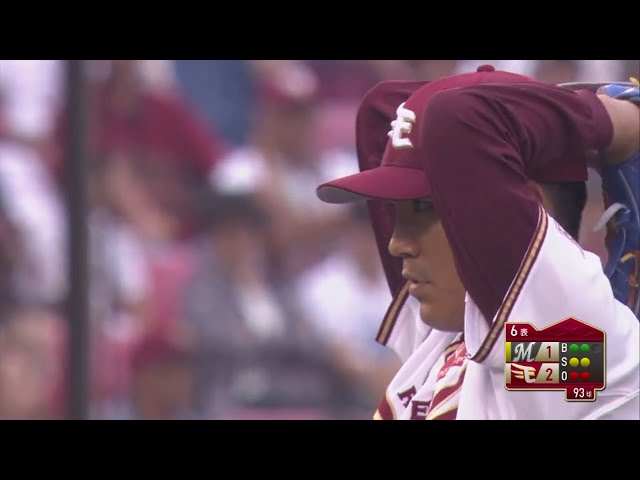【6回表】圧巻のピッチング!! イーグルス・則本 3者連続三振でシーズン185奪三振目!! 2018/10/6 E-M