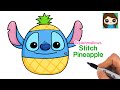 How to Draw Stitch Pineapple 🍍 Squishmallows
