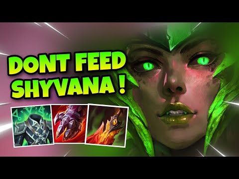 DONT FEED SHYVANA JUNGLE WILD RIFT LEGENDARY HARD CARRY WITH OP BUILD