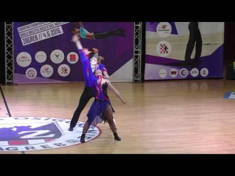 CHISTIKOV Konstantin   OSNOVINA Ksenia  Zagreb 2016 World Masters RR Main Class foot technique