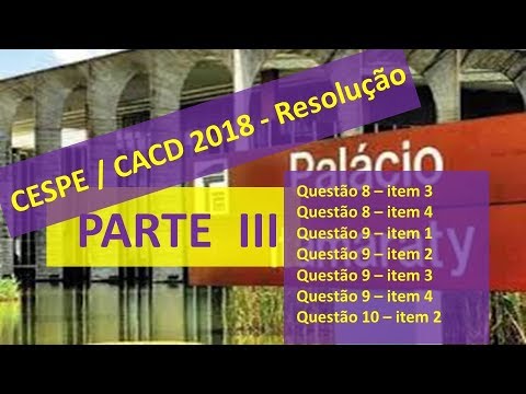 CESPE / CACD 2018 Resolução das questões de Português - Parte III (#80)
