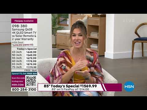 Samsung 43" Q60B 4K QLED Smart TV with Solar Remote   2Y...