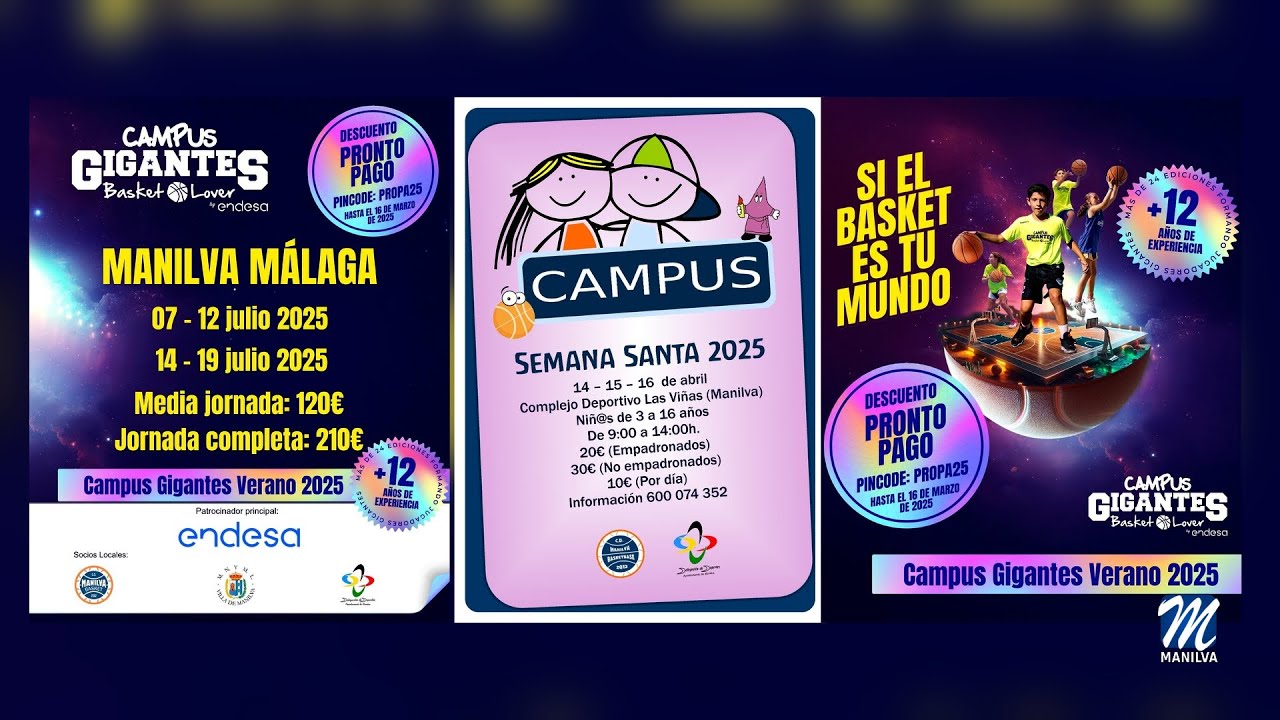 Próximos Campus deportivos de baloncesto