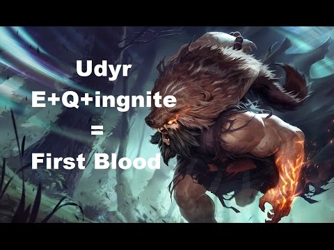 How  to first blood  udyr lv 2