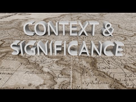 HIST 1121 Lesson 2 - Context & Significance