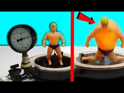 STRETCH ARMSTRONG IN VACUUM CHAMBER! THE BIG REVEAL!