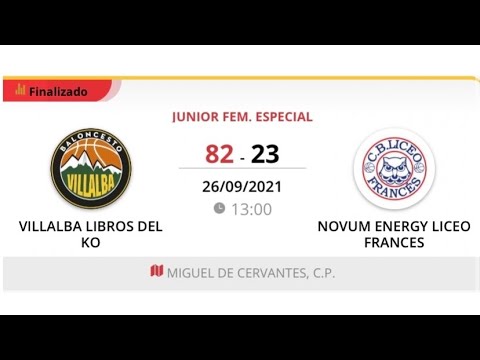 Junior fem A VILLALBA LIBROS DEL KO - LICEO FRANCES