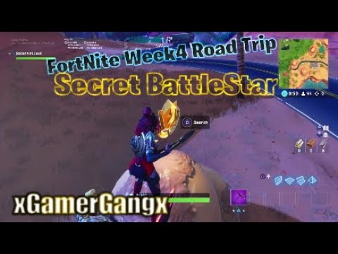 FortNite Week4 Road Trip Challenge Secret BattleStar xGamerGangx