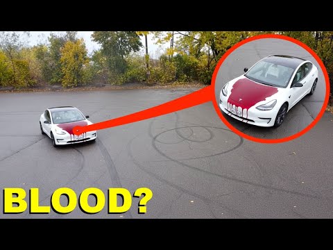 If you SEE this BLOODY TESLA in your NEIGHBORHOOD, RUN away FAST!! *it's CURSED*