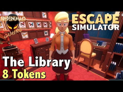 Escape Simulator : THE LIBRARY Edgewood Mansion / 8 Tokens Location