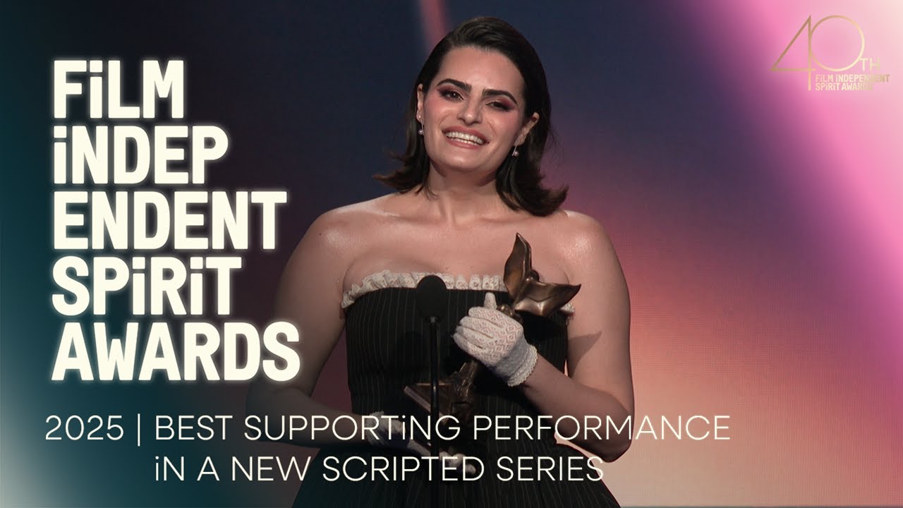 NAVA MAU wins BEST SUPPORTING IN NEW SCRIPTED SERIES at the 2025 Film Independent Spirit Awards